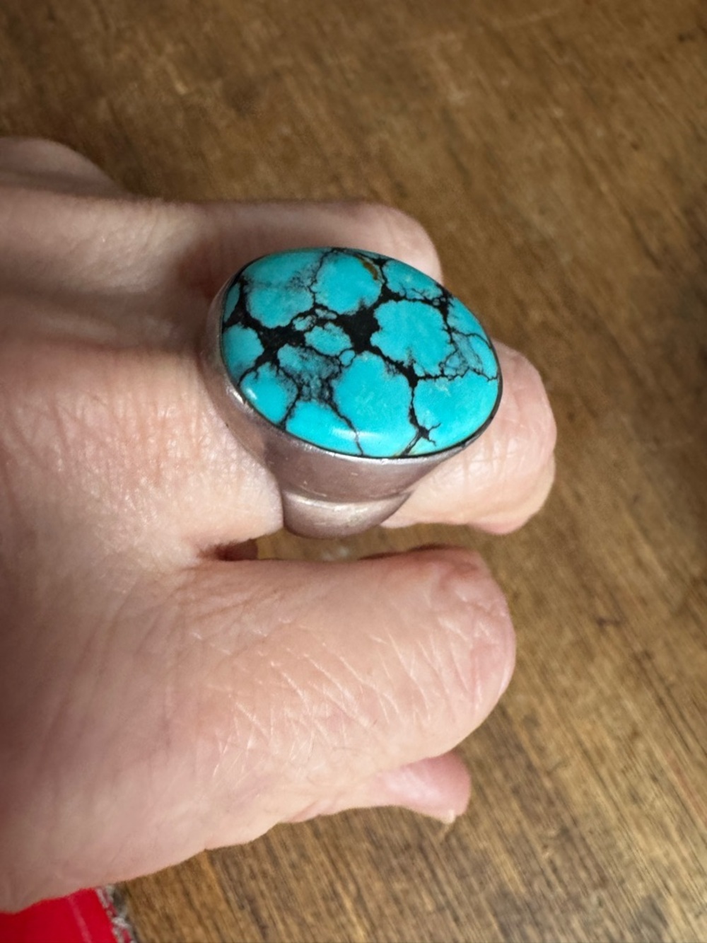 Turquoise silver ring - Picture 2 of 7